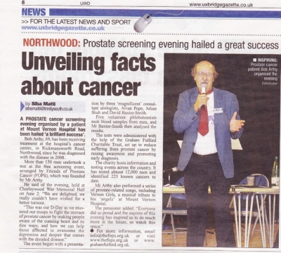 The PROSTATE ROADSHOW photograph