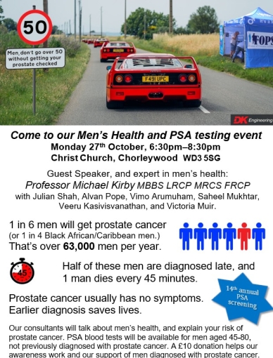 14th Prostate Roadshow - October 27th 2025 photograph